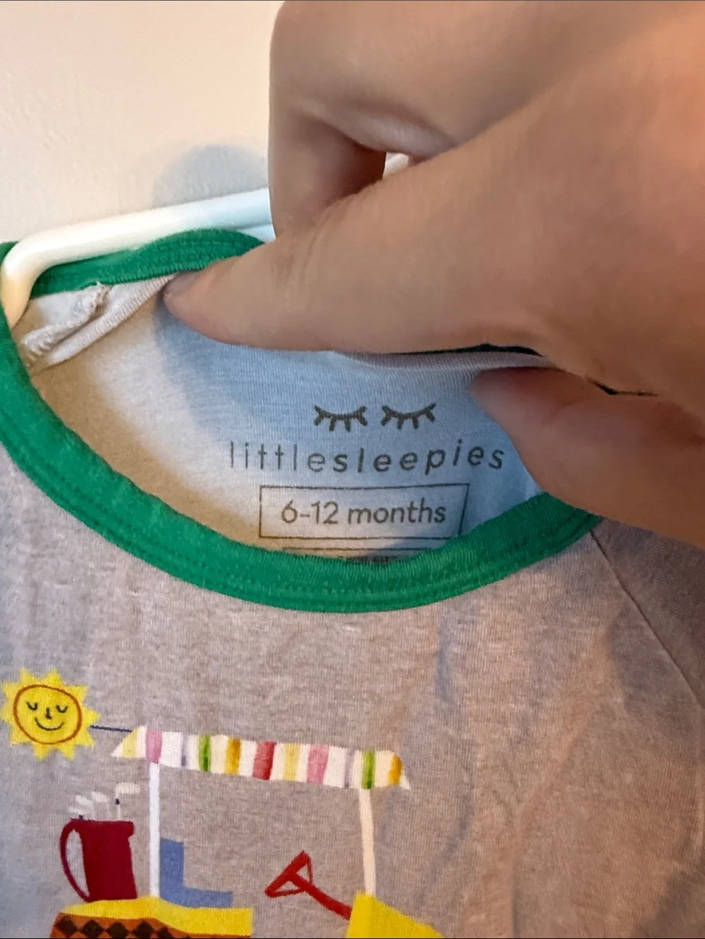 Little Sleepies Lil Caddy Crescent Zippy sleeper 6-12 months bamboo